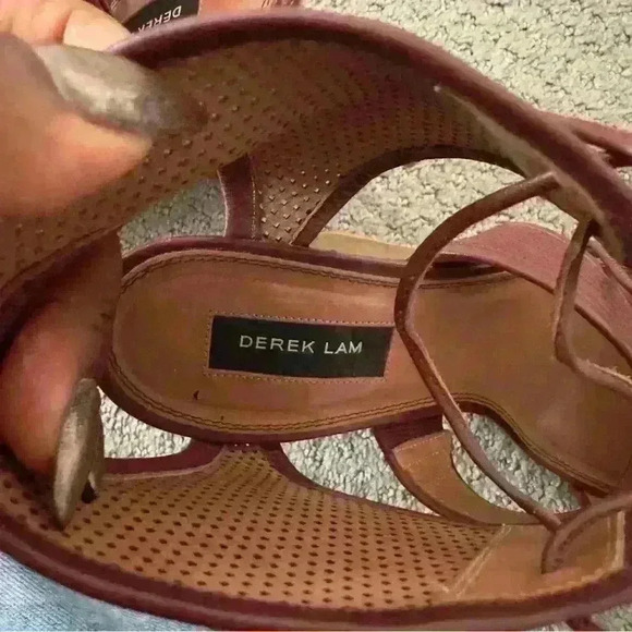 Derek lam Brooklyn leather wedge sandal. Size 9 wedge 45’’ made in Italy - Picture 5 of 6